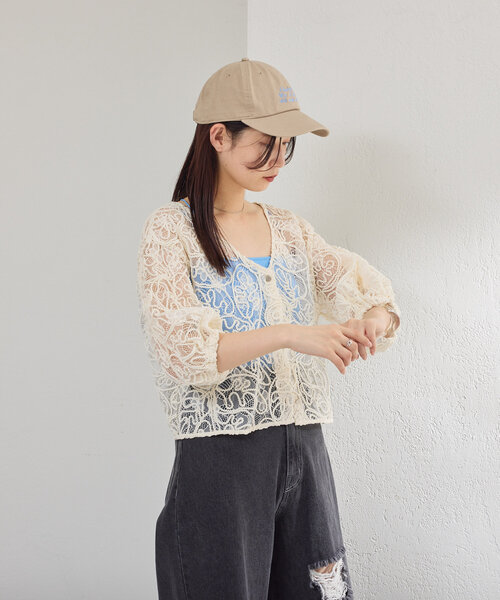 Kastane（カスタネ）の「ロゴキャップ（キャップ・レディース・ブラック/ライトベージュ/レッド/ネイビー・FREE）」の18枚目の写真