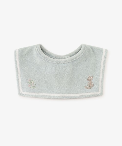 Afternoon Tea(アフタヌーンティー)の「くまサマースタイ(スタイ/よだれかけ・レディース・サックスブルー・ONE SIZE)」の1枚目の写真