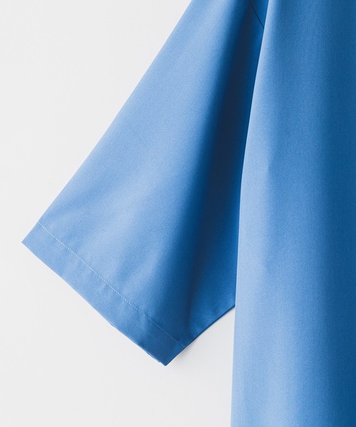 Blue Standard (ブルースタンダード)の「【BLUE STANDARD/ブルースタンダード】デオドラントドライ ストレッチ無地 ストライプ オープンカラーシャツ 開襟シャツ(シャツ/ブラウス・メンズ・ベージュ/ブラック/グリーン/ブルー/オフホワイト・X-LARGE/LARGE/MEDIUM)」の13枚目の写真