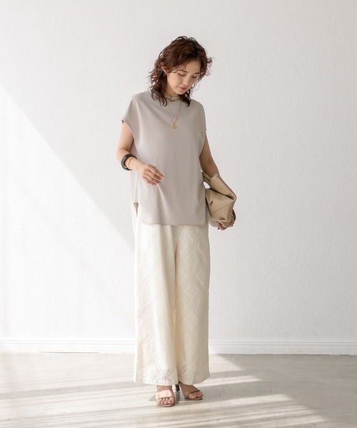 RIVE DROITE（リヴドロワ）の「オーナメントレースパンツ（その他パンツ・レディース・オフホワイト/ブラック・FREE）」の6枚目の写真