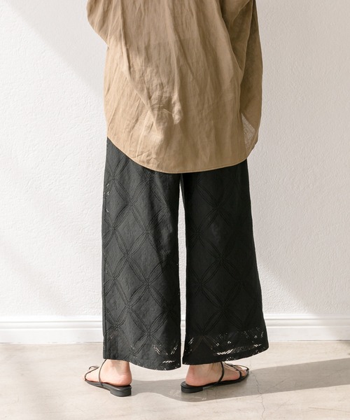 RIVE DROITE（リヴドロワ）の「オーナメントレースパンツ（その他パンツ・レディース・オフホワイト/ブラック・FREE）」の16枚目の写真