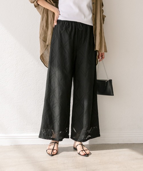 RIVE DROITE（リヴドロワ）の「オーナメントレースパンツ（その他パンツ・レディース・オフホワイト/ブラック・FREE）」の18枚目の写真