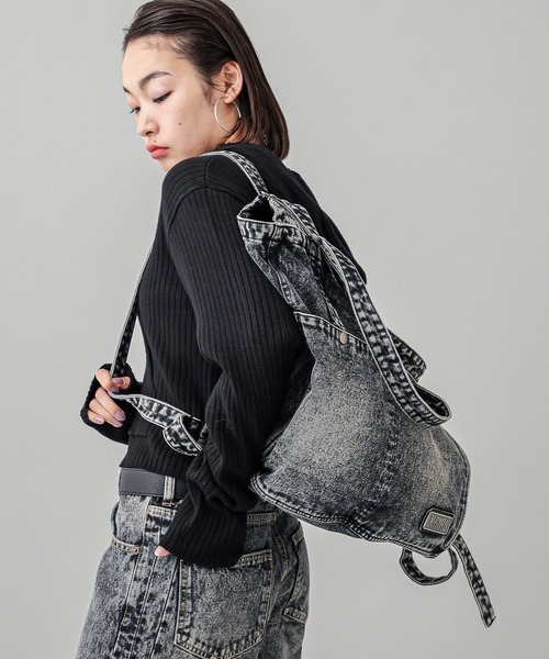 X-girl（エックスガール）の「2WAY DENIM BAG（トートバッグ）」 - WEAR