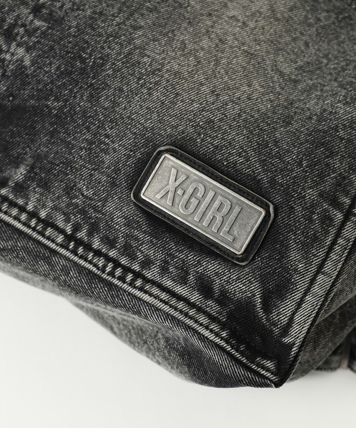 X-girl（エックスガール）の「2WAY DENIM BAG（トートバッグ・レディース・ブラック/インディゴブルー・ONE SIZE）」の9枚目の写真