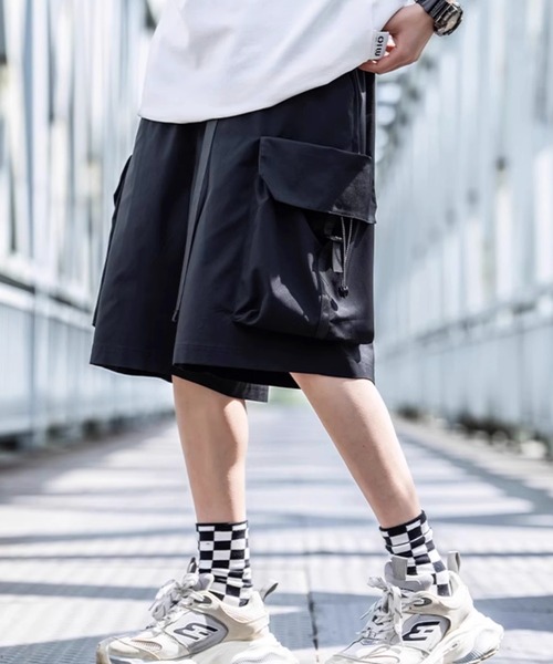 WESTBOY（ウエストボーイ）の「カーゴポケット ショートパンツ WO24S5PT07【WB ORIGINALS】（カーゴパンツ・メンズ・ブラック・XL/M/L）」の5枚目の写真