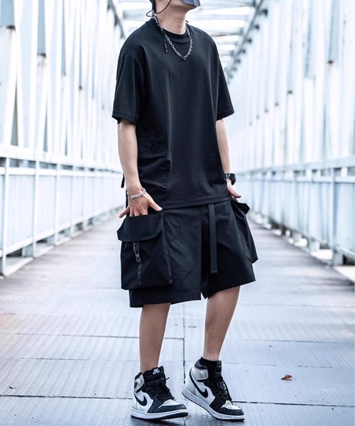 WESTBOY（ウエストボーイ）の「カーゴポケット ショートパンツ WO24S5PT07【WB ORIGINALS】（カーゴパンツ・メンズ・ブラック・XL/M/L）」の7枚目の写真