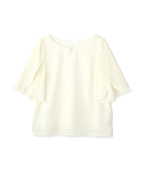 PROPORTION BODY DRESSING(プロポーションボディドレッシング)の「ポイントパールフレアスリーブブラウス / 1214210700(シャツ/ブラウス・レディース・ピンク/ホワイト系その他/ブラック・SMALL/MEDIUM)」の20枚目の写真