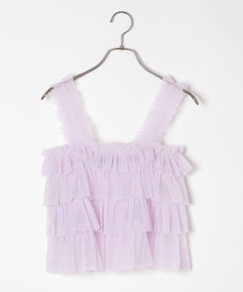 Heather（ヘザー）の「チュールティアードキャミ　132693（キャミソール・レディース・アイボリー/ブラック/パープル・FREE）」の12枚目の写真