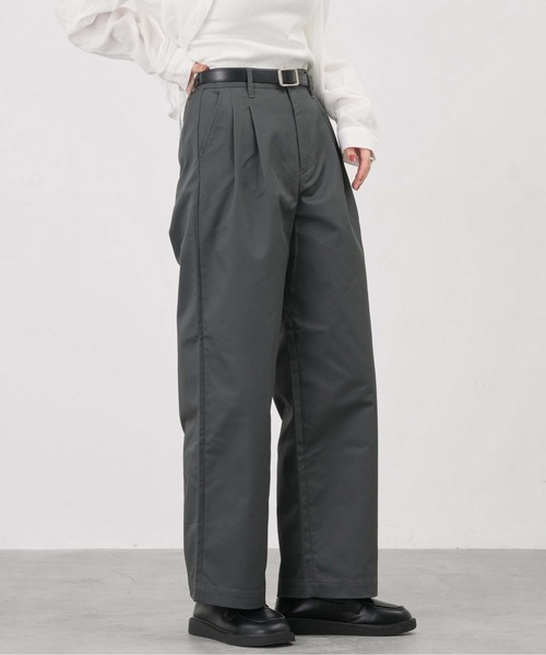 セール】ツータックワイドストレートチノパンツ（チノパンツ