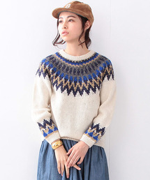 BEAMS BOY | BEAMS BOY / 手編み ノルディック クルー(ニット/セーター)