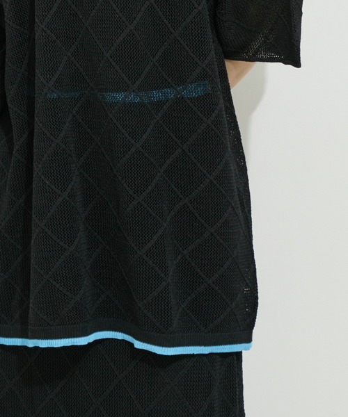 le cercle ADAM ET ROPE'（ルセルクルアダムエロペ）の「【セットアップ対応】ダイヤメッシュフーディー（パーカー・レディース・ブラック系その他/グレー系その他・FREE）」の20枚目の写真
