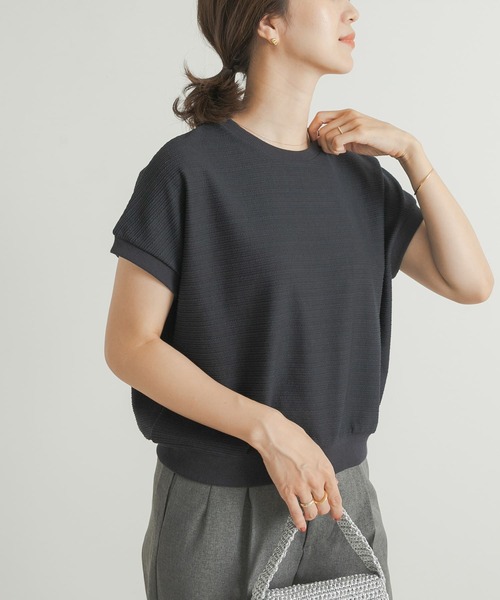 URBAN RESEARCH DOORS(アーバンリサーチドアーズ)の「ジャガードフレンチプルオーバー(Tシャツ/カットソー・レディース・ネイビー/オフホワイト/カーキ・MEDIUM)」の3枚目の写真