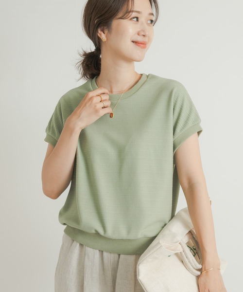 URBAN RESEARCH DOORS(アーバンリサーチドアーズ)の「ジャガードフレンチプルオーバー(Tシャツ/カットソー・レディース・ネイビー/オフホワイト/カーキ・MEDIUM)」の2枚目の写真