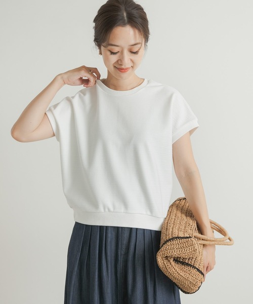 URBAN RESEARCH DOORS(アーバンリサーチドアーズ)の「ジャガードフレンチプルオーバー(Tシャツ/カットソー・レディース・ネイビー/オフホワイト/カーキ・MEDIUM)」の6枚目の写真