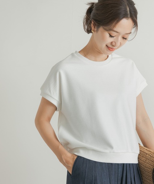 URBAN RESEARCH DOORS(アーバンリサーチドアーズ)の「ジャガードフレンチプルオーバー(Tシャツ/カットソー・レディース・ネイビー/オフホワイト/カーキ・MEDIUM)」の8枚目の写真