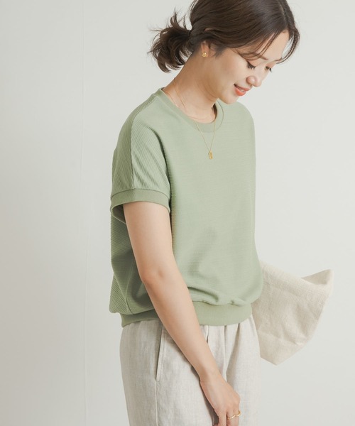 URBAN RESEARCH DOORS(アーバンリサーチドアーズ)の「ジャガードフレンチプルオーバー(Tシャツ/カットソー・レディース・ネイビー/オフホワイト/カーキ・MEDIUM)」の9枚目の写真