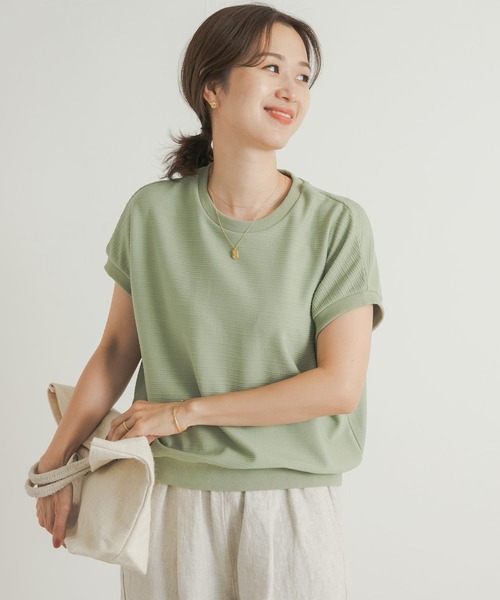 URBAN RESEARCH DOORS(アーバンリサーチドアーズ)の「ジャガードフレンチプルオーバー(Tシャツ/カットソー・レディース・ネイビー/オフホワイト/カーキ・MEDIUM)」の10枚目の写真