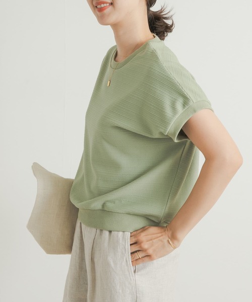 URBAN RESEARCH DOORS(アーバンリサーチドアーズ)の「ジャガードフレンチプルオーバー(Tシャツ/カットソー・レディース・ネイビー/オフホワイト/カーキ・MEDIUM)」の13枚目の写真