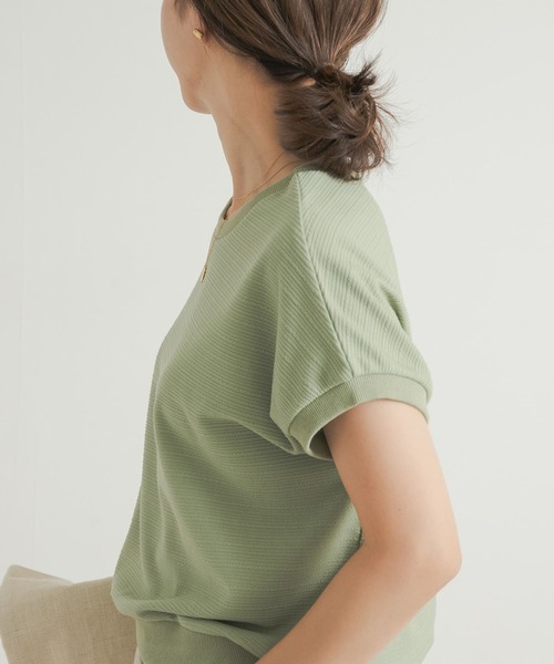 URBAN RESEARCH DOORS(アーバンリサーチドアーズ)の「ジャガードフレンチプルオーバー(Tシャツ/カットソー・レディース・ネイビー/オフホワイト/カーキ・MEDIUM)」の15枚目の写真