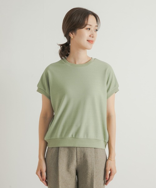 URBAN RESEARCH DOORS(アーバンリサーチドアーズ)の「ジャガードフレンチプルオーバー(Tシャツ/カットソー・レディース・ネイビー/オフホワイト/カーキ・MEDIUM)」の18枚目の写真