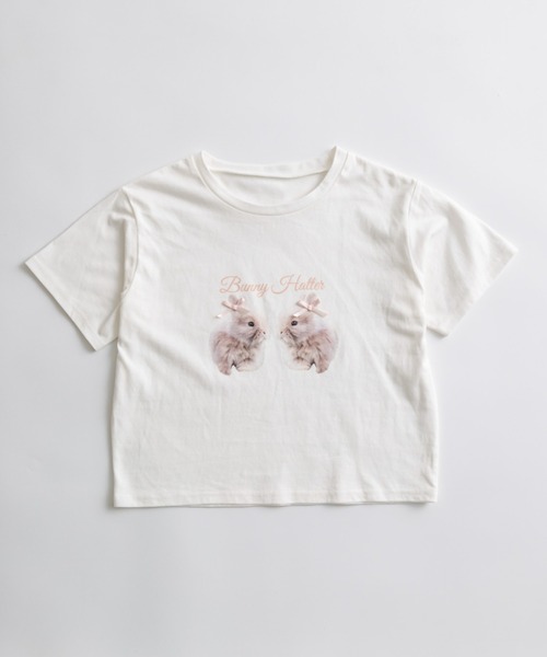 OLIVE des OLIVE（オリーブデオリーブ）の「アソートプリントTシャツ 1041060940（Tシャツ/カットソー・レディース・ホワイト/オフホワイト/ピンク/チャコールグレー/サックスブルー・FREE）」の17枚目の写真