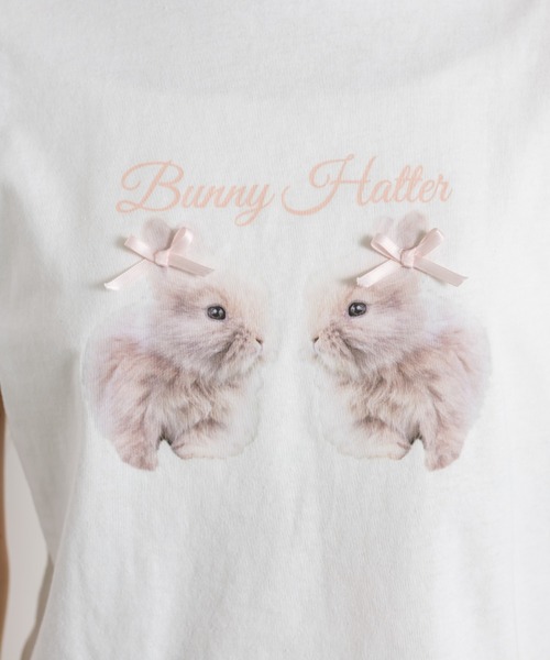 OLIVE des OLIVE（オリーブデオリーブ）の「アソートプリントTシャツ 1041060940（Tシャツ/カットソー・レディース・ホワイト/オフホワイト/ピンク/チャコールグレー/サックスブルー・FREE）」の14枚目の写真