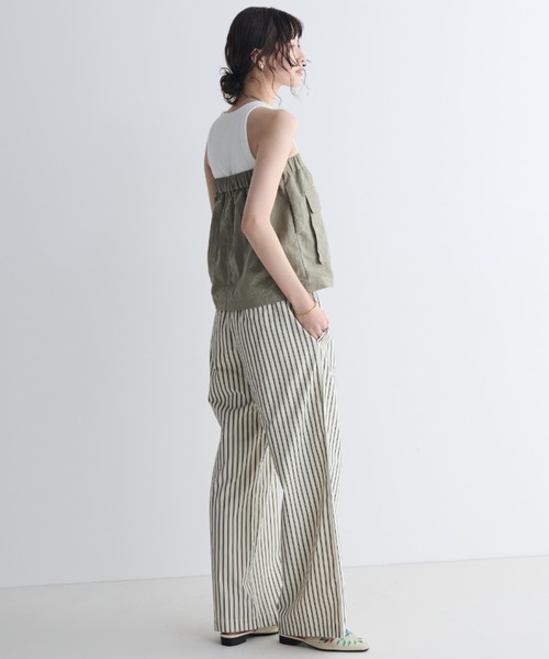 MERLOT（メルロー）の「ナイロンマルチwayダブルジップビスチェ/スカート（スカート・レディース・ブラック/カーキ・FREE）」の14枚目の写真