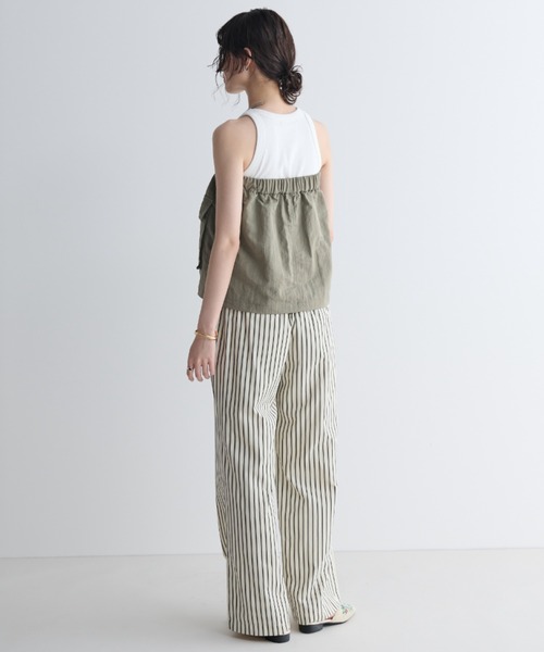 MERLOT（メルロー）の「ナイロンマルチwayダブルジップビスチェ/スカート（スカート・レディース・ブラック/カーキ・FREE）」の13枚目の写真