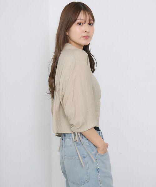 セール】シャーリングクロップドSH（シャツ/ブラウス）｜RETRO GIRL