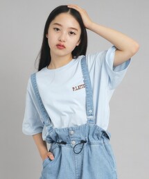 PINK-latte（ピンクラテ）の「【接触冷感/130cmあり】ピンクマテTシャツ（Tシャツ/カットソー・キッズ）」