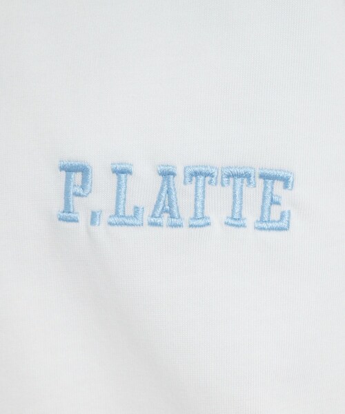 PINK-latte（ピンクラテ）の「◆【接触冷感/130cmあり】ピンクマテTシャツ（Tシャツ/カットソー・キッズ・ライトブルー/オフホワイト/ベージュ・13/14/15 /16）」の8枚目の写真