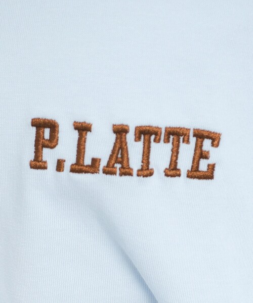 PINK-latte（ピンクラテ）の「◆【接触冷感/130cmあり】ピンクマテTシャツ（Tシャツ/カットソー・キッズ・ライトブルー/オフホワイト/ベージュ・13/14/15 /16）」の12枚目の写真