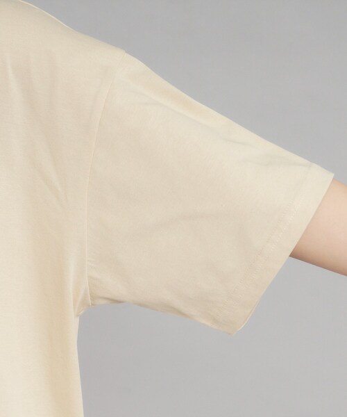 PINK-latte（ピンクラテ）の「◆【接触冷感/130cmあり】ピンクマテTシャツ（Tシャツ/カットソー・キッズ・ライトブルー/オフホワイト/ベージュ・13/14/15 /16）」の20枚目の写真