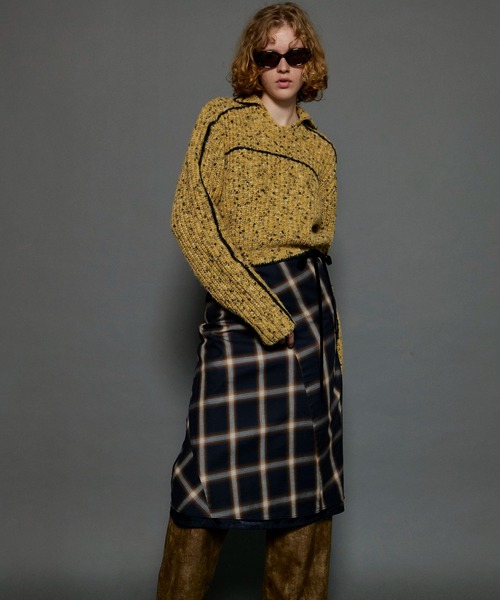 ニット セーター Nep Yarn Linking Knit Tops/ネップリンキングニットトップス「MAISON SPECIAL/メゾンスペシャル Nep Yarn Linking Knit Tops/ネップリンキングニットトップス