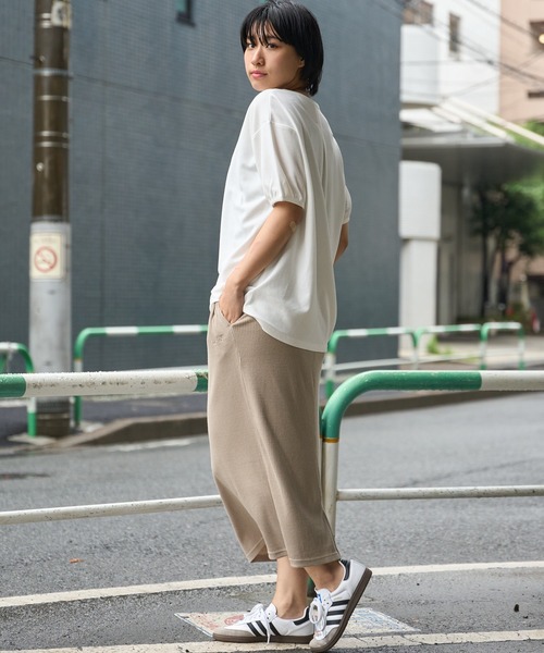 Arnold Palmer（アーノルドパーマー）の「リブ ナロースカート（スカート・レディース・ブラック/チャコールグレー/ベージュ・S/M/L）」の17枚目の写真