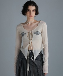 PRANK PROJECT | チュールロゴカーデ / Tulle Logo Cardigan(Tシャツ/カットソー)