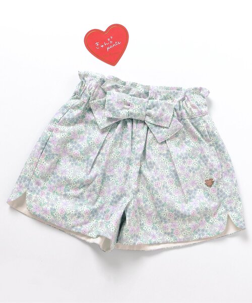 apres les cours(アプレレクール)の「ハートポケットショートきゅんパンツ(その他パンツ・キッズ・その他3/ドット/インディゴブルー/レッド・90/100/110/120/80/130/140)」の4枚目の写真