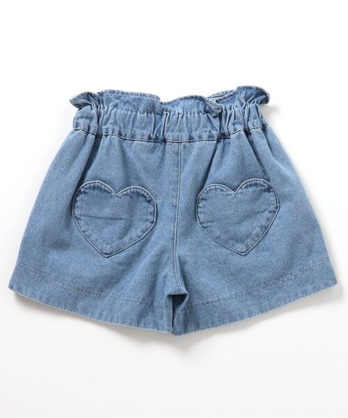 apres les cours(アプレレクール)の「ハートポケットショートきゅんパンツ(その他パンツ・キッズ・その他3/ドット/インディゴブルー/レッド・90/100/110/120/80/130/140)」の9枚目の写真