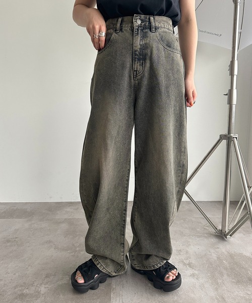 apres jour mignon(アプレジュールミニョン)の「カーブデニム【ZOZOTOWN限定アイテム】(デニムパンツ・レディース・ブルー/ブラック/ブルー系その他・X-LARGE/SMALL/MEDIUM/LARGE)」の11枚目の写真