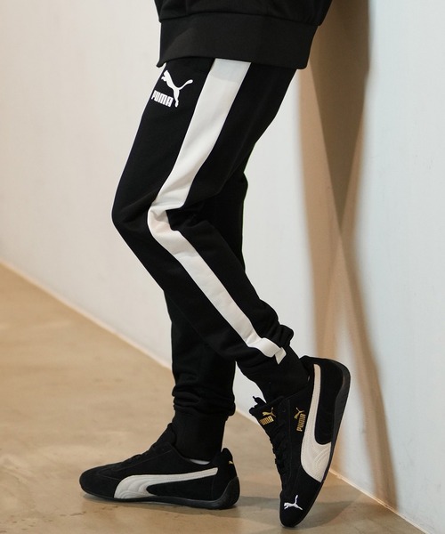 PUMA(プーマ)の「PUMA/プーマ PUMA ICONIC T7 トラックパンツ PT 国内規格サイズ セットアップ対応 531390(その他パンツ・メンズ・ブラック・S/M/L/XL)」の2枚目の写真