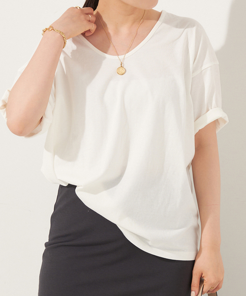 plage（プラージュ）の「twist jersey Tシャツ（Tシャツ/カットソー