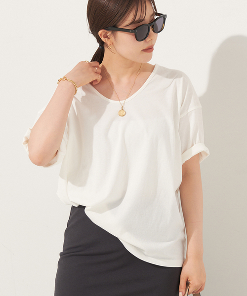 plage（プラージュ）の「twist jersey Tシャツ（Tシャツ/カットソー