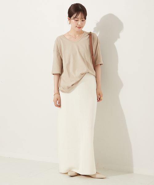 plage（プラージュ）の「twist jersey Tシャツ（Tシャツ/カットソー