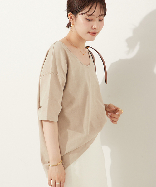 plage（プラージュ）の「twist jersey Tシャツ（Tシャツ/カットソー
