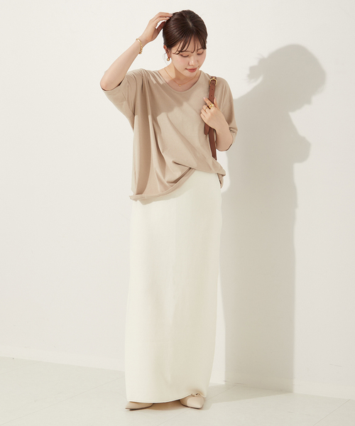 plage（プラージュ）の「twist jersey Tシャツ（Tシャツ/カットソー