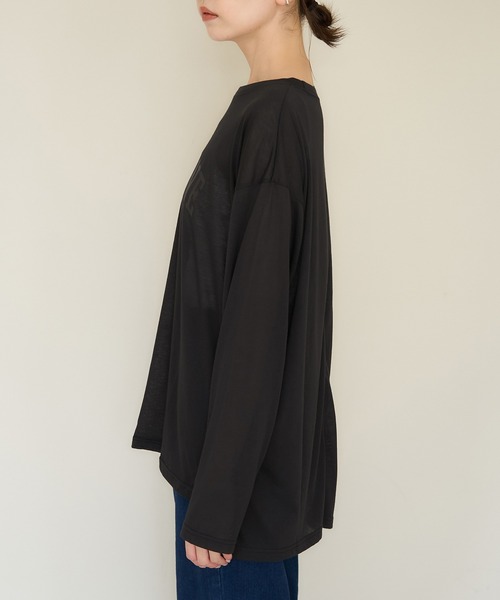 セール】ロゴシアーロングTシャツ（Tシャツ/カットソー）｜ROPE