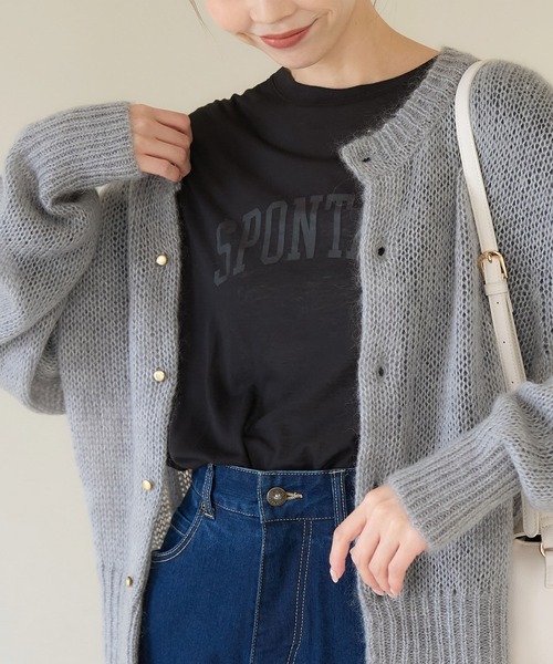 ROPE' PICNIC(ロペピクニック)の「ロゴシアーロングTシャツ(Tシャツ/カットソー・レディース・ブラック/ブラック系その他/ベージュ/ホワイト/ホワイト系その他/ベージュ系その他・38)」の18枚目の写真