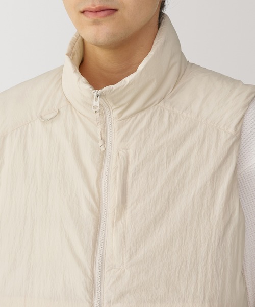 無印良品（ムジルシリョウヒン）の「〔MUJI WALKER〕紳士　撥水洗える中わたウォーキングベスト（ベスト・メンズ・グレー/ブラック/アイボリー・M/S/L/XL）」の9枚目の写真