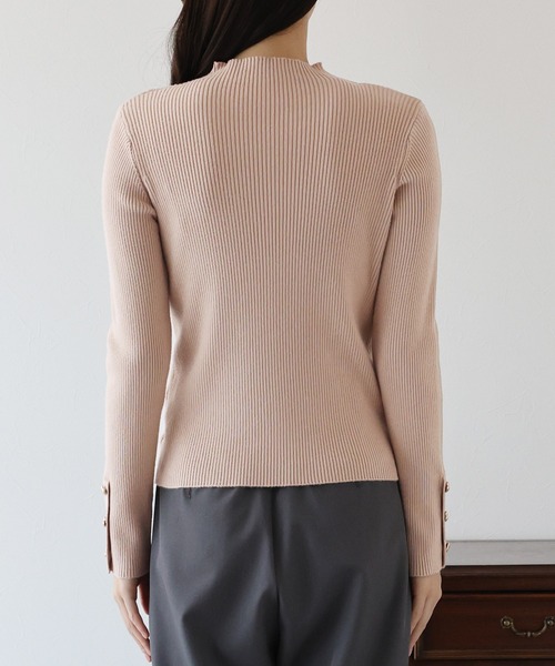 ハートボタンハイネックニット（ニット/セーター）｜BLUEEAST