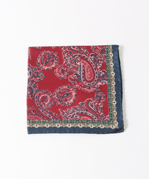 FRANCO BASSI（フランコバッシ）の「FRANCO BASSI(フランコ バッシ) ペイズリープリントチーフ U24IG40-C（バンダナ/スカーフ）」